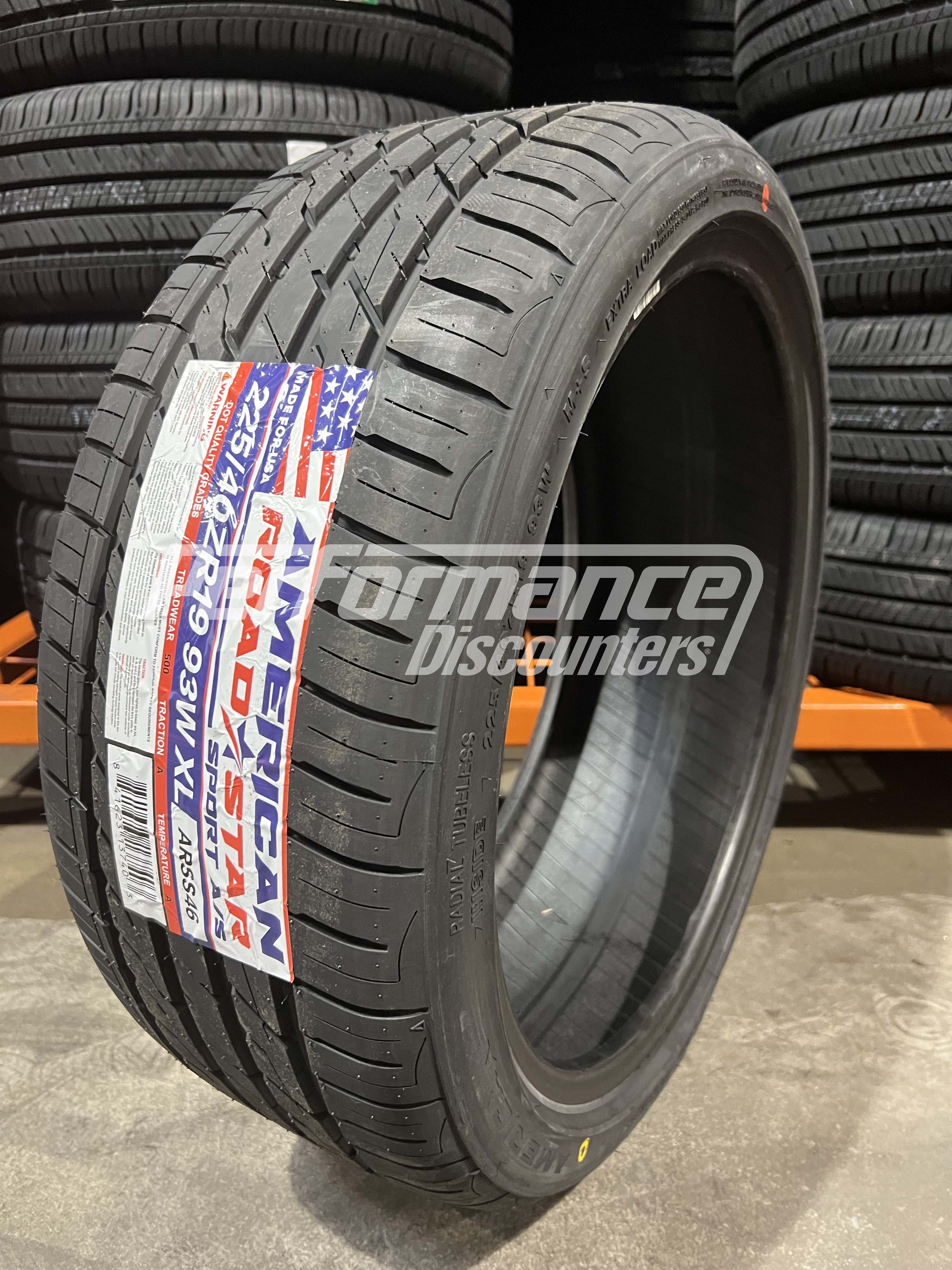 225/40ZR19 American Roadstar Sport A/S 93W BSW SL 225 40 19 