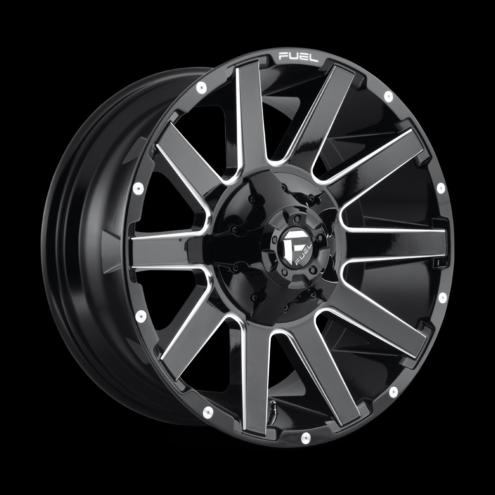 20X9 Fuel D615 Contra Gloss Black Milled 8X165.1 ET20 wheel/rim –  Performance Discounters