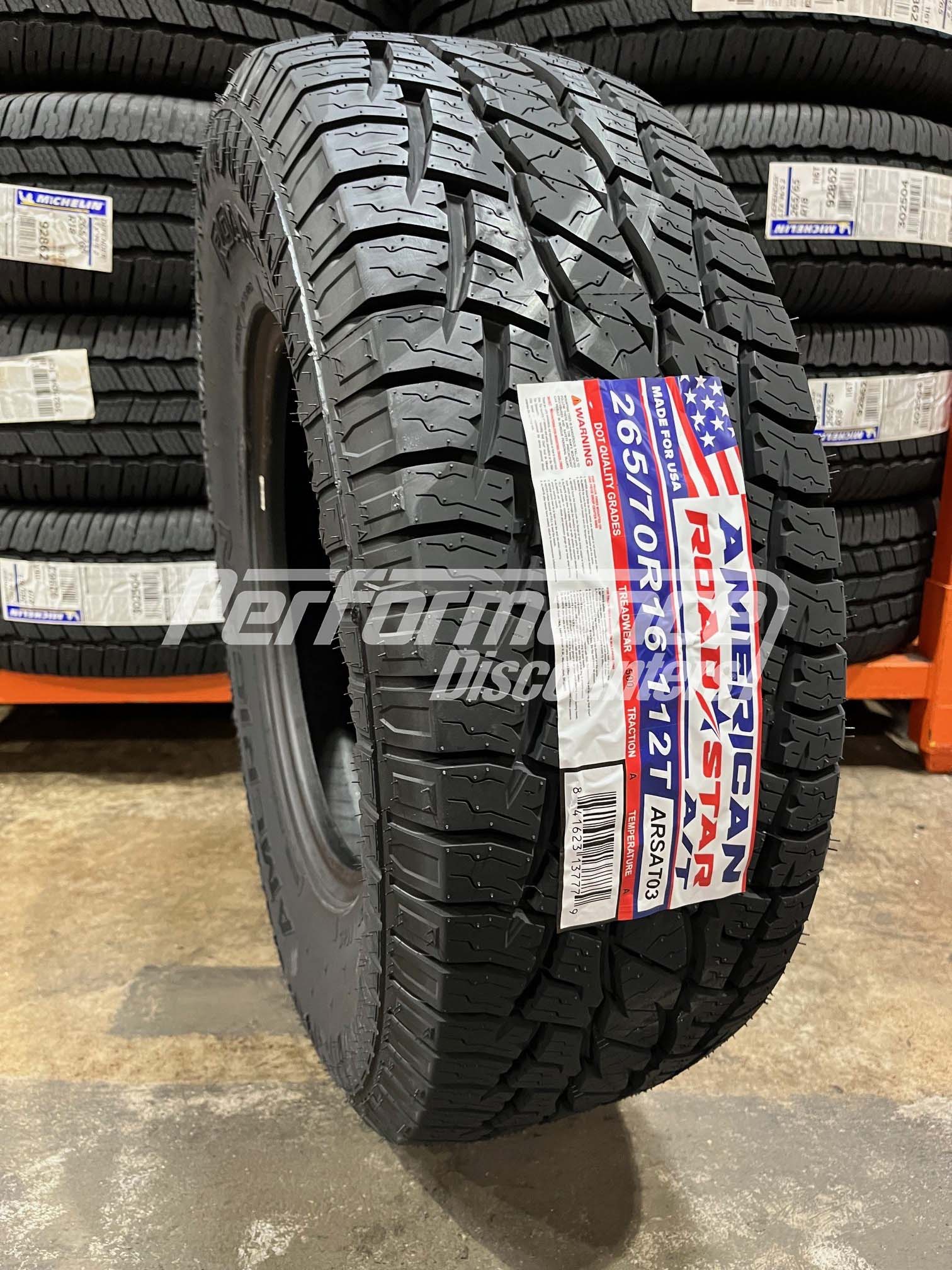 265/70R16 American Roadstar A/T 112T BSW SL 265 70 16 2657016 