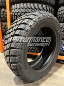 RoadOne Cavalry Mud Tire size 275/55r20. This size is ideal for trucks and these are Load Range E, also known as 10-Ply or 10 ply this tire has a symmetrical tread pattern