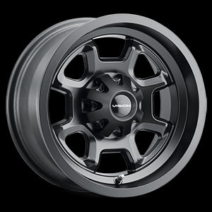 14x7 Vision 415 Bomb Matte Black 4x110 ET2.5 Wheel Rim