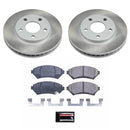 PowerStop Semi-Coated Rotor and Low-Dust Ceramic Brake Pad Kit