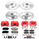 PowerStop Z23 Daily Driver Carbon-Fiber Ceramic Pads Drilled & Slotted Rotor & C