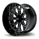 26x14 Hardrock Slammer Xposed Gloss Black Milled 5x127 ET-76 wheel/rim-2