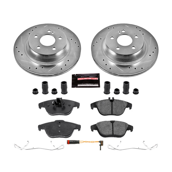 PowerStop Z23 Daily Driver Carbon-Fiber Ceramic Brake Pad and Drilled & Slotted
