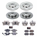 PowerStop OE Stock Replacement Low-Dust Ceramic Brake Pad, Rotor and Caliper Kit