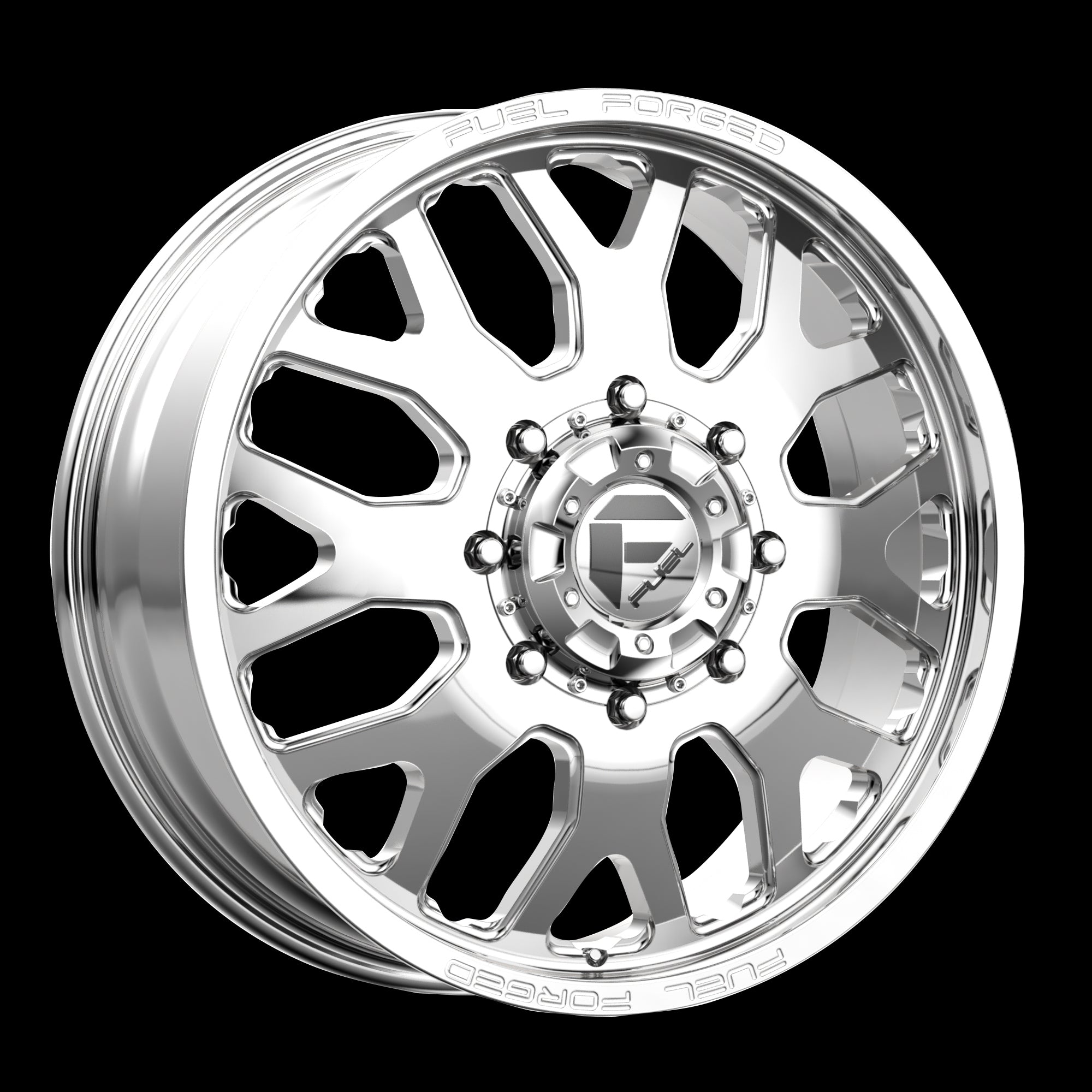 22X12 Fuel MONO DE19 FF19D Polished 10X170 ET-50 wheel/rim