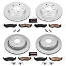 PowerStop Genuine Geomet Coated Rotor and Low-Dust Ceramic Brake Pad Kit