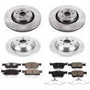 PowerStop OE Stock Replacement Low-Dust Ceramic Brake Pad and Rotor Kit