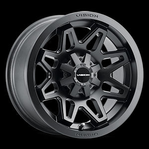 12x8 Vision 416 ATV Matte Black 4x136 ET-10.2 Wheel Rim