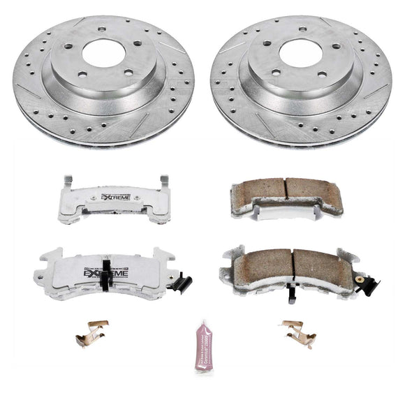 PowerStop Z26 Street Performance Ceramic Brake Pad and Drilled & Slotted Rotor K