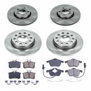 PowerStop OE Stock Replacement Low-Dust Ceramic Brake Pad and Rotor Kit
