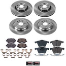PowerStop OE Stock Replacement Low-Dust Ceramic Brake Pad and Rotor Kit