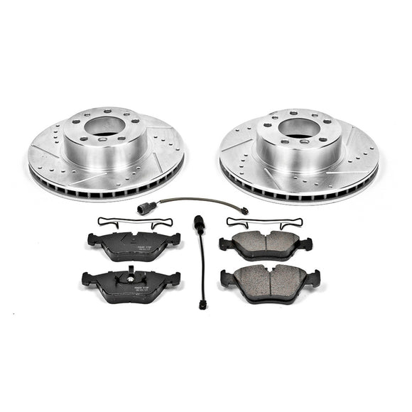 PowerStop Z23 Daily Driver Carbon-Fiber Ceramic Brake Pad and Drilled & Slotted