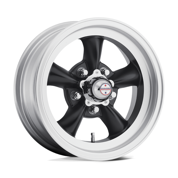 15X6 American Racing Torq Thrust D Black Wheel/Rim 5x114.3 15-6 ET4