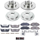PowerStop OE Stock Replacement Low-Dust Ceramic Brake Pad and Rotor Kit