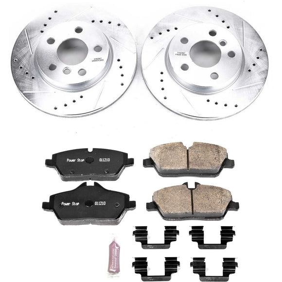 PowerStop Z23 Daily Driver Carbon-Fiber Ceramic Brake Pad and Drilled & Slotted