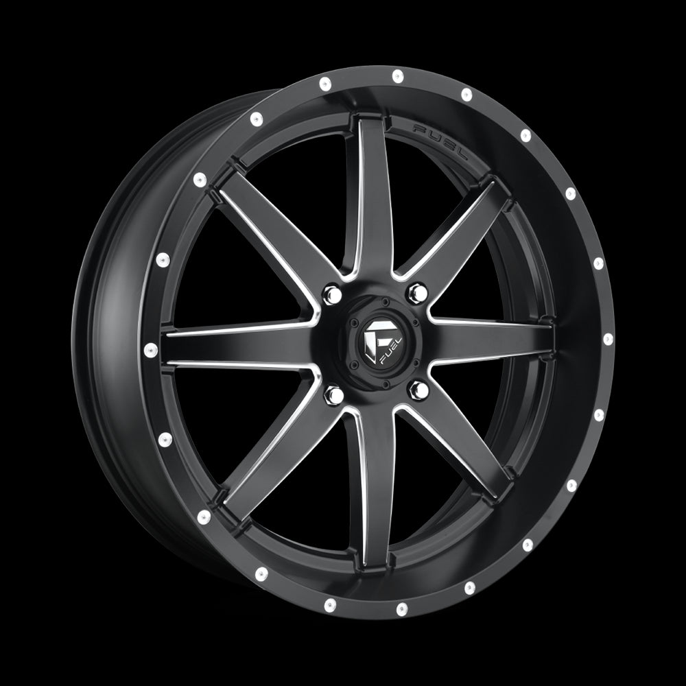 16X7 Fuel UTV D538 Maverick Matte Black Milled 4X137 ET13 wheel/rim