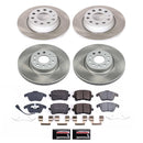 PowerStop Semi-Coated Rotor and Low-Dust Ceramic Brake Pad Kit