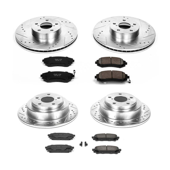 PowerStop Z23 Daily Driver Carbon-Fiber Ceramic Brake Pad and Drilled & Slotted