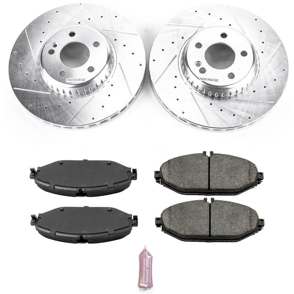 PowerStop Z23 Daily Driver Carbon-Fiber Ceramic Brake Pad and Drilled & Slotted