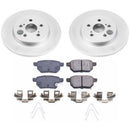 PowerStop Genuine Geomet Coated Rotor and Low-Dust Ceramic Brake Pad Kit