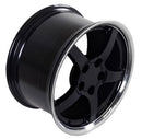 17" Replica Wheel CV05 Fits Chevrolet Corvette - C5 Rim 17x9.5 Black Wheel