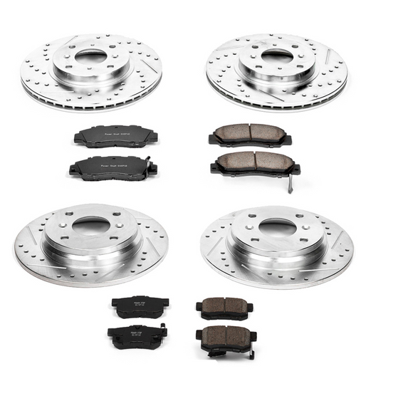 PowerStop Z23 Daily Driver Carbon-Fiber Ceramic Brake Pad and Drilled & Slotted