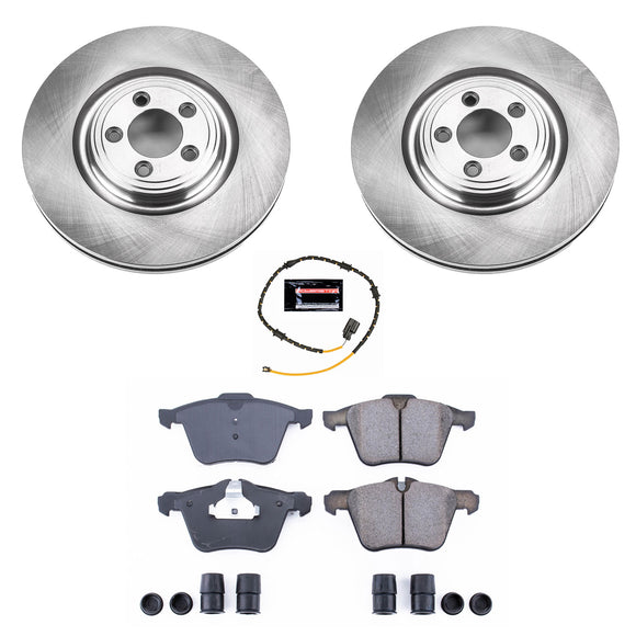 PowerStop OE Stock Replacement Low-Dust Ceramic Brake Pad and Rotor Kit
