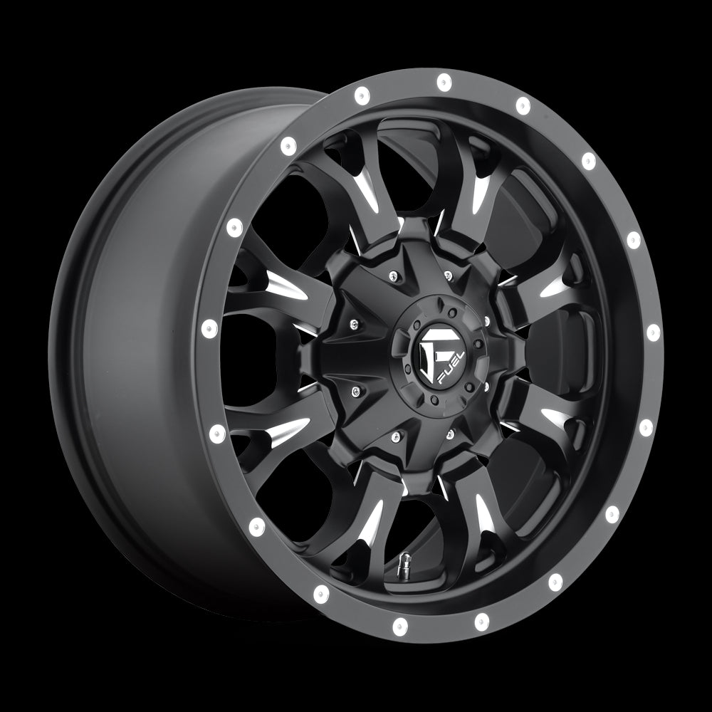 20X10 Fuel D517 Krank Matte Black Milled 6X135/6X139.7 ET-24 wheel/rim