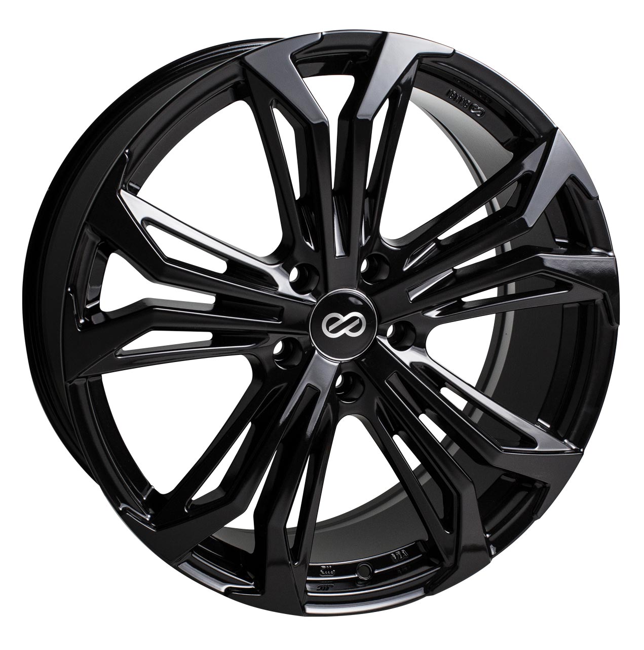 17X7.5 Enkei VORTEX5 Black Paint Wheel/Rim 5x114.3 17-7.5 5-114.3 Each