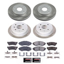 PowerStop Semi-Coated Rotor and Low-Dust Ceramic Brake Pad Kit