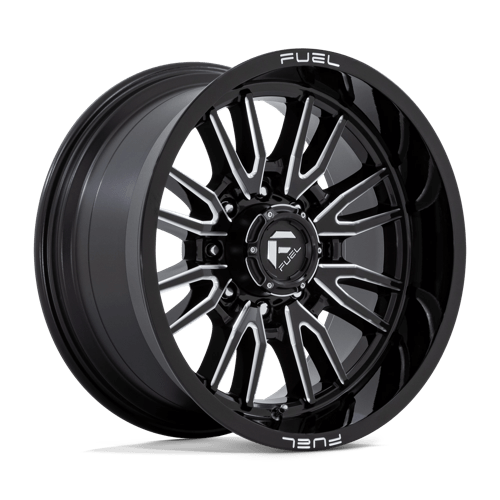 20x10 Fuel Off-Road D761 Clash Gloss Black Milled 8x180 ET-18 CB124.2 Wheel Rim