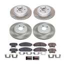 PowerStop Semi-Coated Rotor and Low-Dust Ceramic Brake Pad Kit