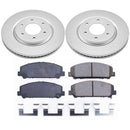 PowerStop Genuine Geomet Coated Rotor and Low-Dust Ceramic Brake Pad Kit