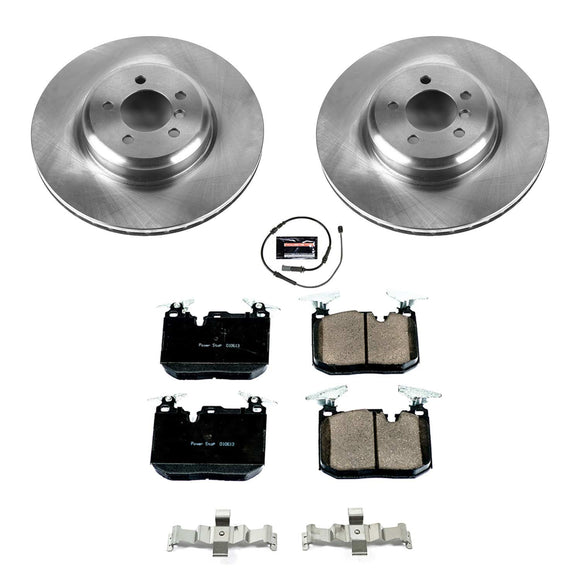 PowerStop OE Stock Replacement Low-Dust Ceramic Brake Pad and Rotor Kit
