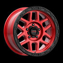 20X9 KMC KM544 MESA Candy Red With Black Lip 5X150 ET25 wheel/rim-2