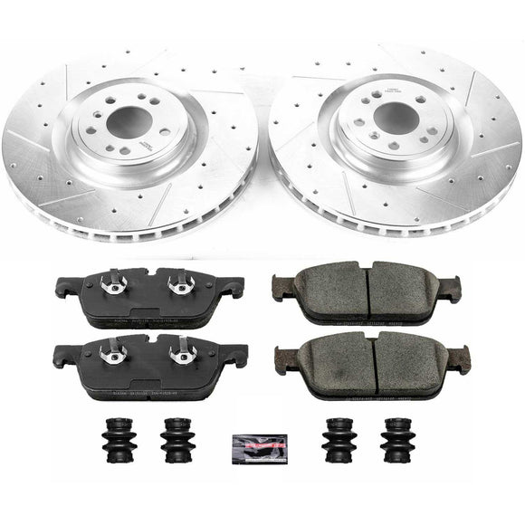 PowerStop Z23 Daily Driver Carbon-Fiber Ceramic Brake Pad and Drilled & Slotted