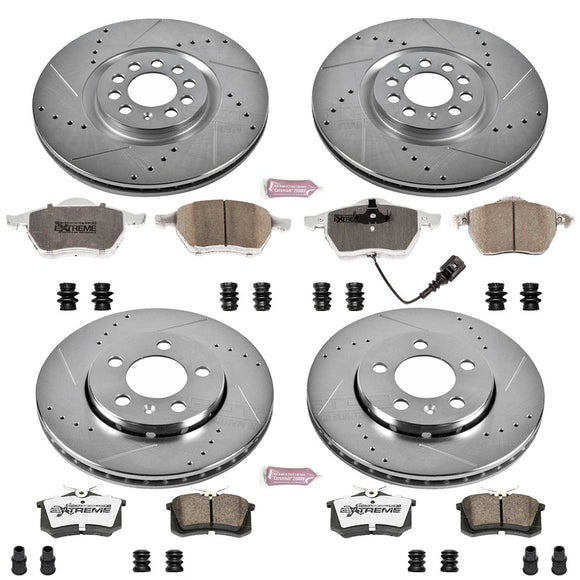 PowerStop Z26 Street Performance Ceramic Brake Pad and Drilled & Slotted Rotor K