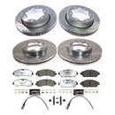 PowerStop Z36 Carbon-Fiber Ceramic Brake Pad with Drilled and Slotted Rotor Kit