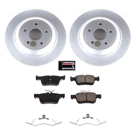 PowerStop OE Stock Replacement Low-Dust Ceramic Brake Pad and Rotor Kit