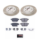 PowerStop Semi-Coated Rotor and Low-Dust Ceramic Brake Pad Kit