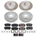 PowerStop Semi-Coated Rotor and Low-Dust Ceramic Brake Pad Kit