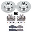 PowerStop OE Stock Replacement Low-Dust Ceramic Brake Pad, Rotor and Caliper Kit