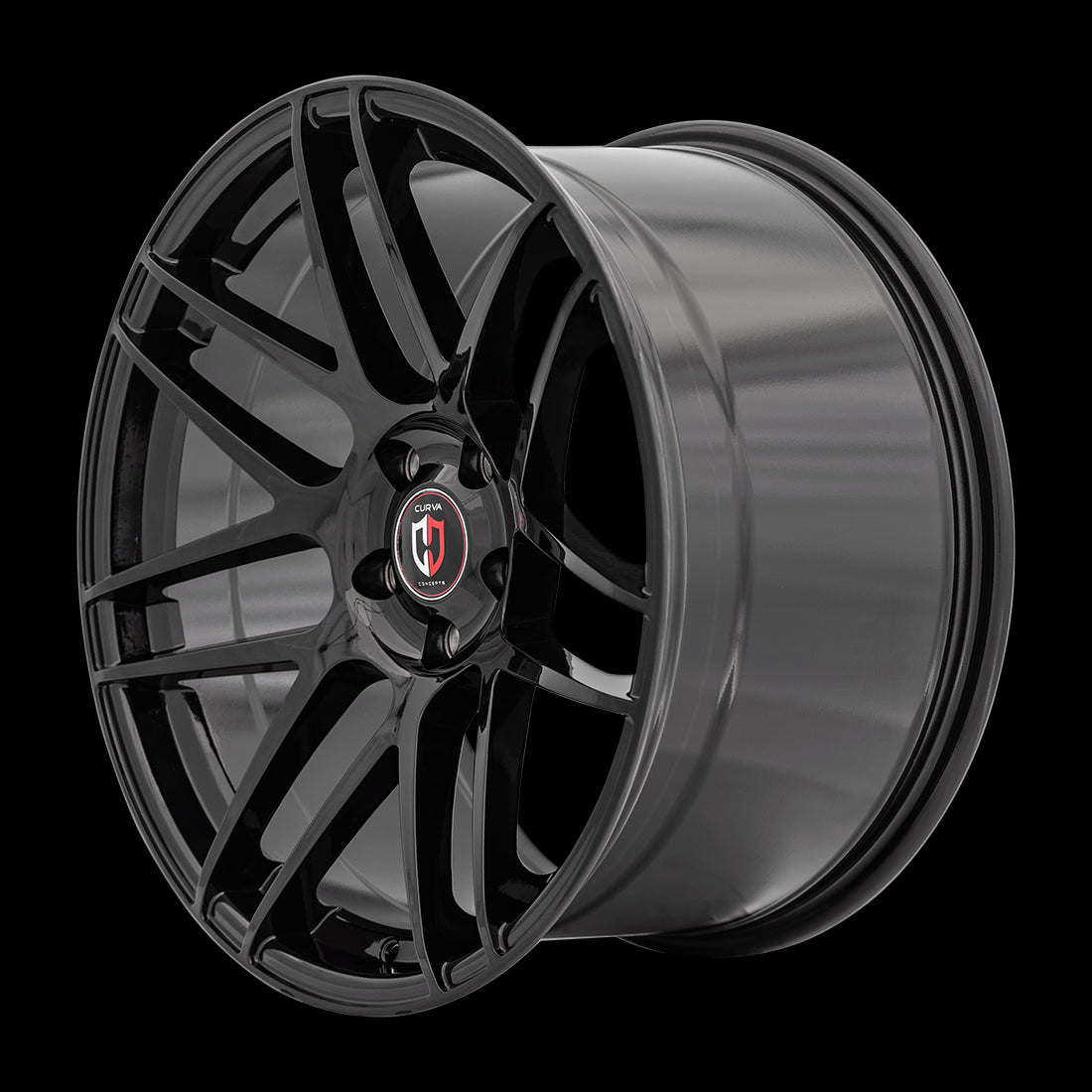 22x9 Curva C300 Gloss Black 5x112 ET30 wheel/rim