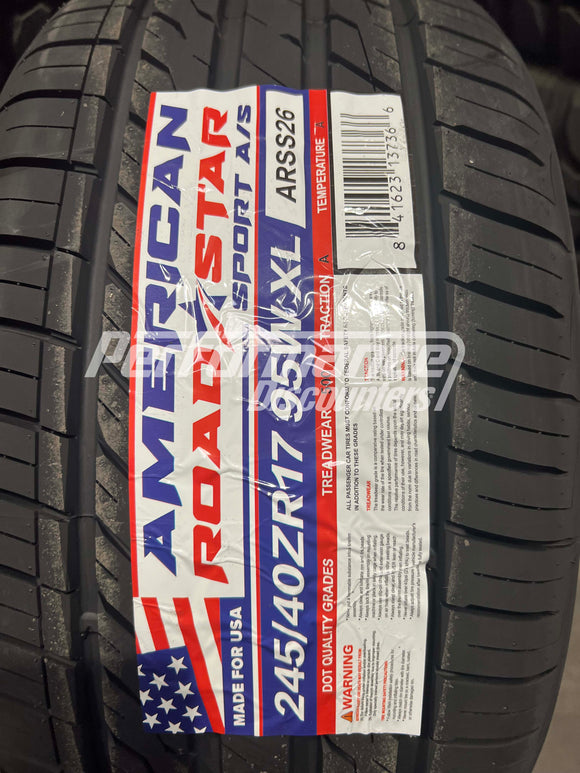 245/40ZR17 American Roadstar Sport A/S 95W BSW SL 245 40 17 2454017