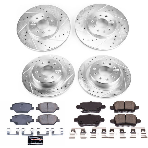 PowerStop Z23 Daily Driver Carbon-Fiber Ceramic Brake Pad and Drilled & Slotted