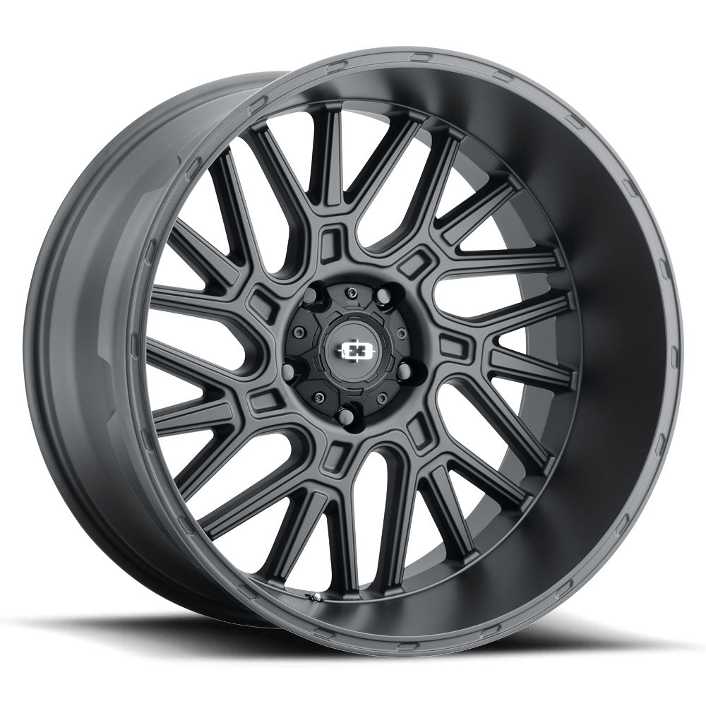 22x12 Vision 404 Satin Black 5x139.7 ET-51 wheel/rim