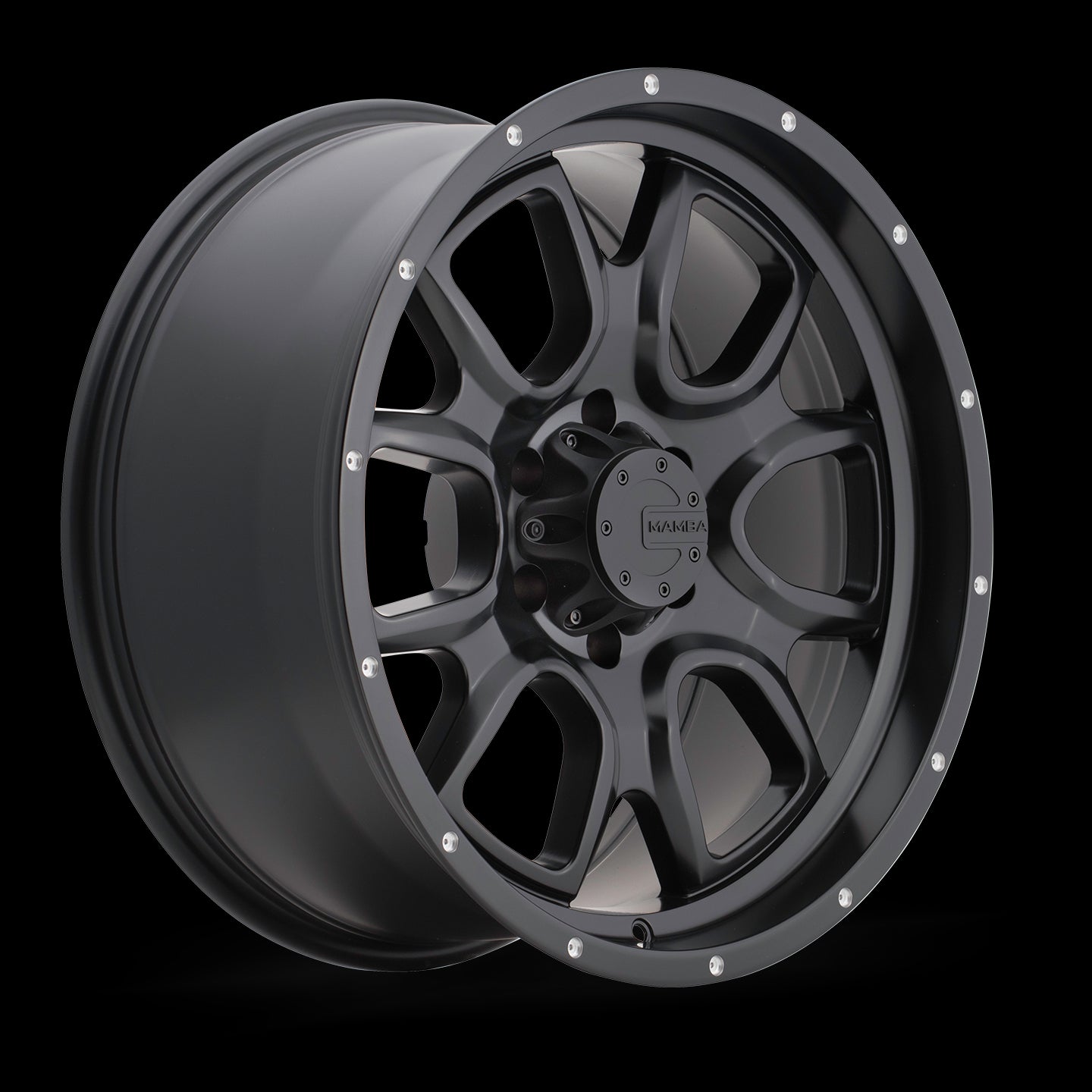 17x9 Mamba M19 Matte Black 5x127 5x5 ET-12 Wheel Rim