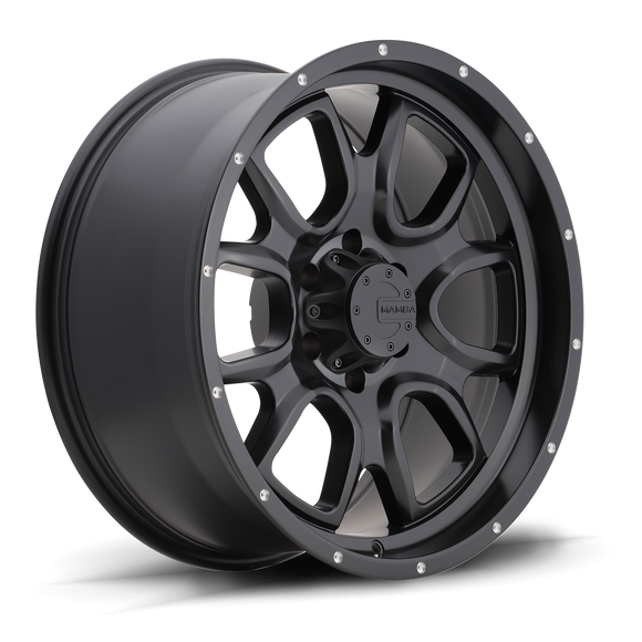 17x9 Mamba M19 Matte Black 5x127 5x5 ET-12 Wheel Rim